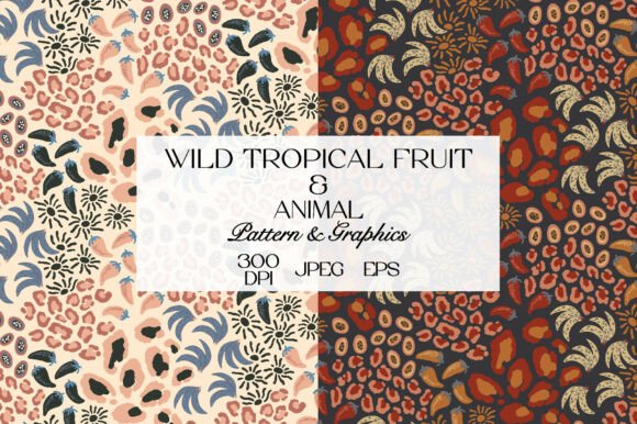 Elevating Modern Design with the Vibrant Energy of Tropical Fruit Abstract Patterns