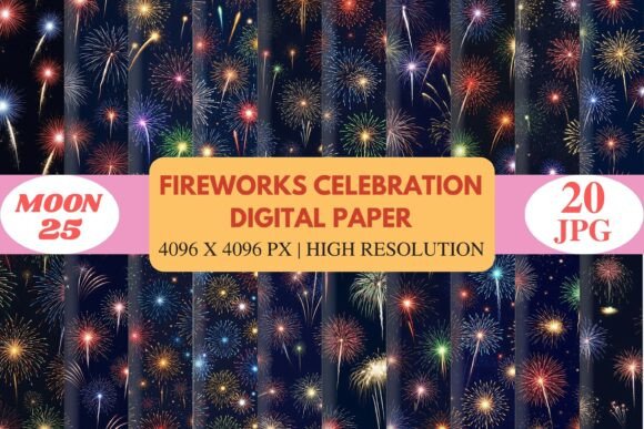 Evaluating Fireworks Celebration Digital Paper for Creative Projects