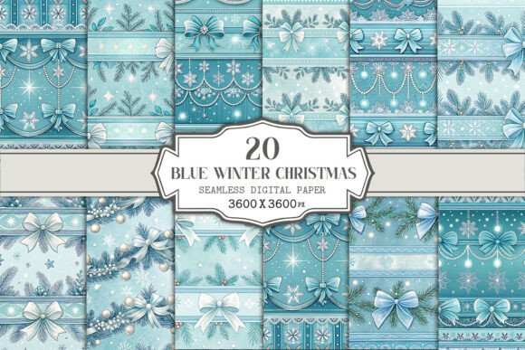 Evaluating the Blue Winter Seamless Pattern Bundle for Professional Design Work