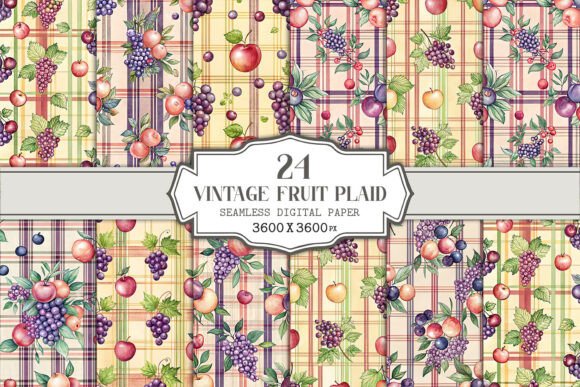 Evaluating Watercolor Fruit Plaid Seamless Patterns for Creative Projects