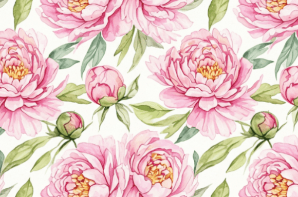 Integrating Elegant Watercolor Peony Floral Patterns into Modern Design Workflows