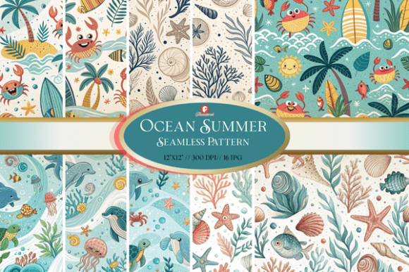Ocean Summer Seamless Pattern: Coastal Design Guide