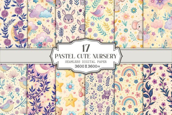 Pastel Cute Nursery Seamless Pattern Guide