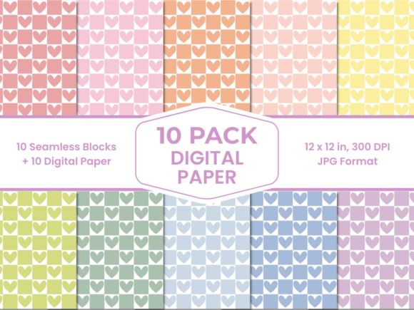 Unlocking Creative Potential: A Guide to Pastel Heart Checkerboard Digital Paper